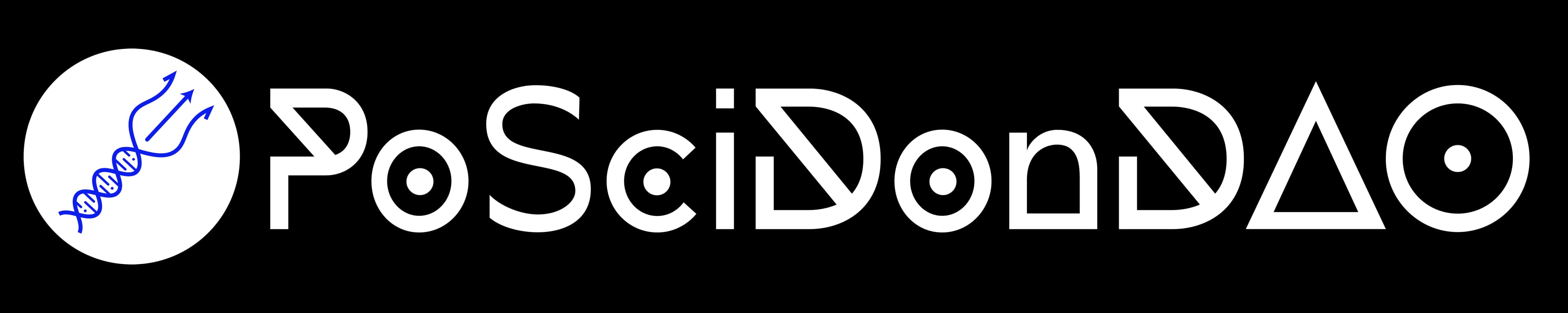 PoSciDonDAO's Logo: a trident attached to a DNA helix
